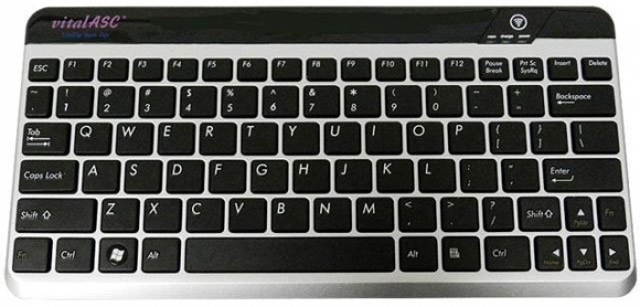 vitalASC KB10KA-S Ultra Slim Bluetooth 3.0 Wireless Computer Keyboard Silver