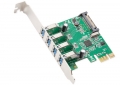 Syba SD-PEX20159 4-Port USB 3.0 Low Profile Ready PCI-Express Card
