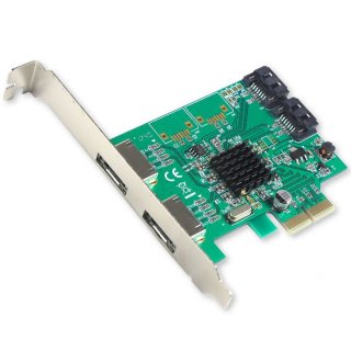 Syba SI-PEX40058 2+2 Port PCIe x2 SATA III RAID Controller Card