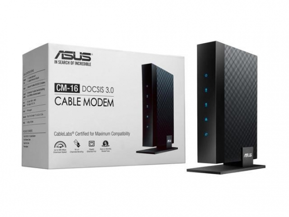ASUS CM-16 DOCSIS 3.0 CableLabs-Certified 16x4 686 Mbps Cable Modem Certified by Comcast Xfinity Spectrum and Other Service Providers