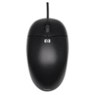 HP QY777AT USB Optical Scroll Mouse (Black)