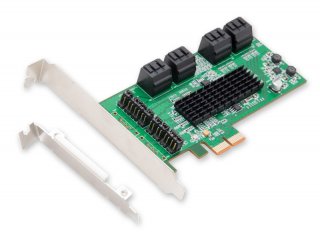 Syba 8-port SATA 6bps PCI Express 2.0 x2 Bus Raid Controller Card