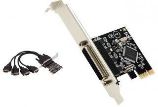 Syba SD-PEX15011 PCIe X1 4-Port RS232 Serial Controller Card