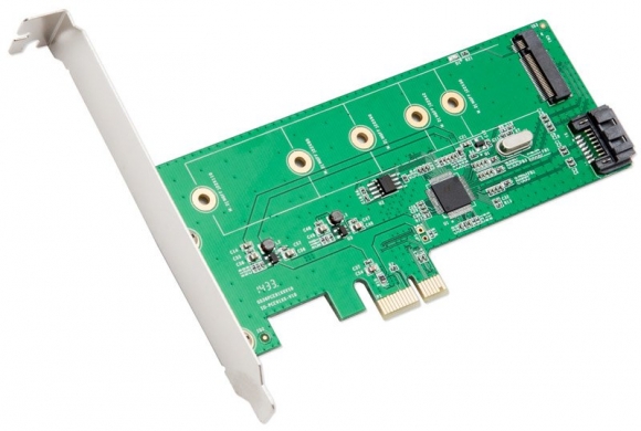 Syba SI-PEX50069 M.2 SSD to SATA 6G PCIe x1 Adapter Card