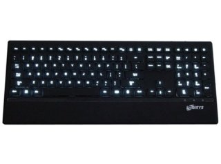 Logisys KB209WT Streamline Character-Illuminated LED USB Computer Keyboard