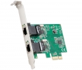 Syba SD-PEX24041 Realtek RTL8111 2-port Ethernet PCIe x1 Card