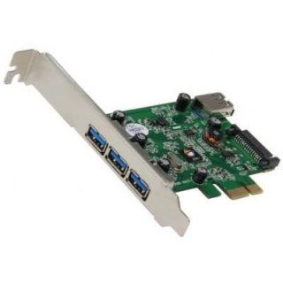 SIIG JU-P40212-S1 PCIe x1 3+1 Port USB 3.0 Controller Card
