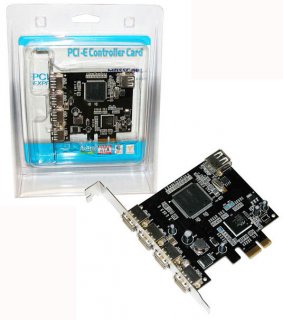Masscool XWT-PCIE01 4+1 Port USB 2.0 PCIe X1 Controller Card