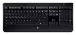 Logitech K800 Wireless Keyboard with USB Receiver, Backlit Keys