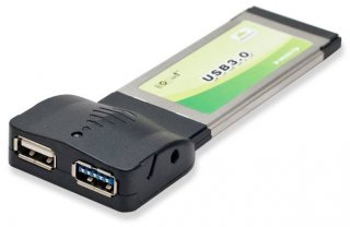 Syba ExpressCard/34 1x USB 2.0 and 1x USB 3.0 Combo Card