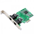 Syba SD-PEX24033 Gigabit PCIe x1 Dual Port Ethernet Controller Card