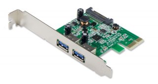 Syba 2-Port USB 3.0 PCIe x1 Controller Card w/ SATA Power