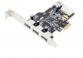 Syba SD-PEX20080 3-Port USB 3.0 and 1-Port USB 3.0 Internal PCI-e x1 Card