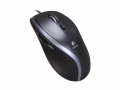 Logitech M500 USB 5-Button Contoured Laser Mouse - Black/Silver