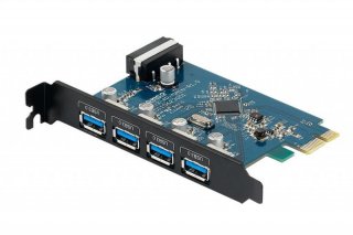 Orico 4 Port PCIe x1 USB 3.0 Expansion Card