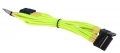 BattleBorn Molex to 3 x SATA Yellow Braided Sleeved Cable