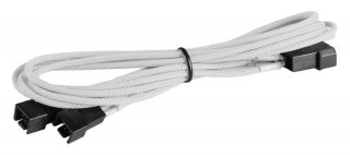 BattleBorn CB-33F12V White Molex to 2 x 3pin Cable - Braided Sleeve