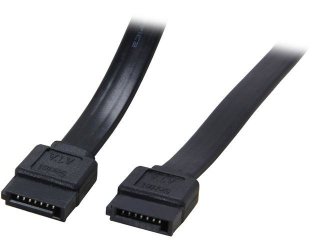 Coboc SC-SATA3-18-BK 18" SATA III 6Gb/s Data Cable - Black