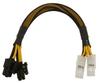Athena Power M84M84F Extension/Conversion Cable for EPS12V & ATX12V