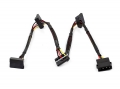MonoPrice 8794 24" 4pin Male to (4) 15pin SATA II Female Cable (Net Jacket)