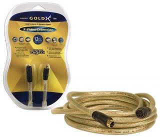 GoldX 12 Foot S-Video Extension Cable