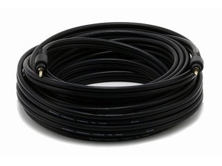 Monoprice 5582 35ft 3.5mm Male to Male 22AWG Cable Gold Plated Black