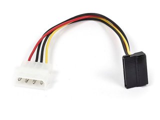 MonoPrice 8798 8inch SATA 15pin Female to Molex 4pin Male Power Adapter (90 Degree)