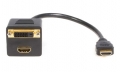 StarTech HDMISPL1DH HDMI to HDMI and DVI Splitter Cable