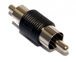 RCA Male to Male Coupler Converter Adapter M/M Video Audio TV Connector