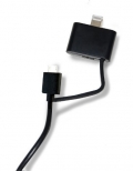 Symtek Licensed Universal Charge And Sync Cable For Iphone 5/5S With Norton Hotspot Privacy - Retail Packaging - Black