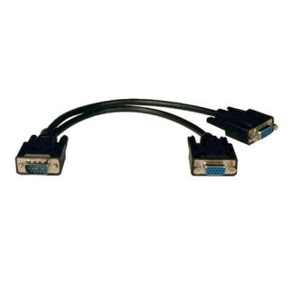 Tripp Lite P516-001 1 Foot Male VGA to 2x Female VGA Video Y-Splitter