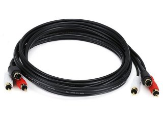 MonoPrice 127 S-Video and RCA Stereo Audio Cable, 6ft