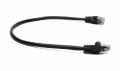 BattleBorn Cat6a UTP RJ45 1 Foot Ethernet Network Cable (BLACK)