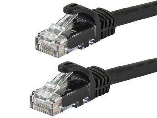 MonoPrice FLEXboot Cat6 24AWG UTP Ethernet Patch Cable, 14ft Black