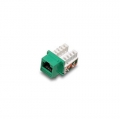 BattleBorn Cat5 / Cat5e Tool Less Keystone Jack (Green)