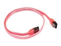 MonoPrice 5117 24inch SATA 6Gbps Cable w/Locking Latch - UV Red