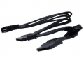 NZXT CB-43SATA 7.8" Sleeved 4-Pin Molex to 3xSATA Power Cable