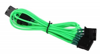 BattleBorn Braided Green Molex to 3 x 4-Pin Cable