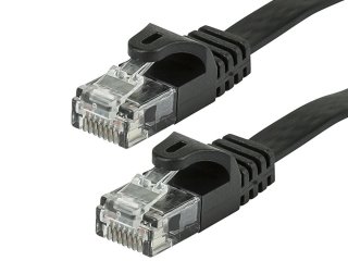 Monoprice Cat5e 30AWG UTP Flat Ethernet Network Patch Cable, 5 Foot Black