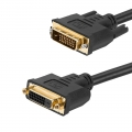 BattleBorn 15 Foot Male DVI to Female DVI Adapter Cable (Black)