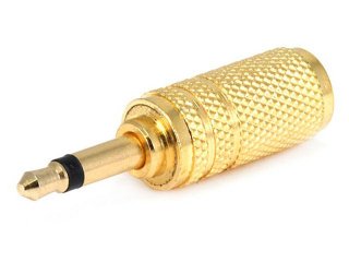 Monoprice Metal 3.5mm Mono Plug to 3.5mm Stereo Jack Adapter