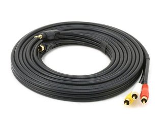 MonoPrice 6162 15ft S-Video & 3.5mm to Composite RCA Stereo Cable