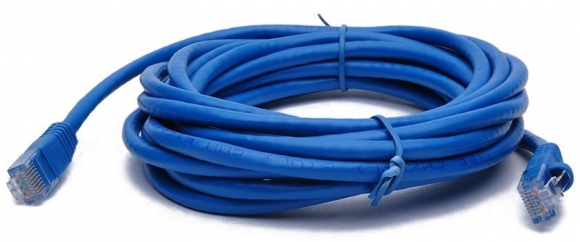 BattleBorn 14 Foot Cat6a UTP RJ45 Patch Cable (BLUE)