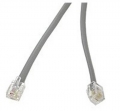 MonoPrice 7 Foot RJ12 (6P6C) Data Phone Cable - Grey (7 Feet)
