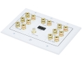 MonoPrice 6907 3-Gang 7.1 Surround Sound Distribution Wall Plate w/ HDMI