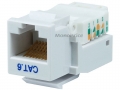 MonoPrice 1044 White Cat6 Toolless Keystone Jack