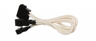 BattleBorn CB-M33F12-White Molex to 3x3 Pin Cable - Braided Sleeve