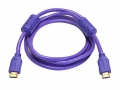 Monoprice 4025 6 Foot 28AWG Purple High Speed HDMI Cable w/Ferrite Cores