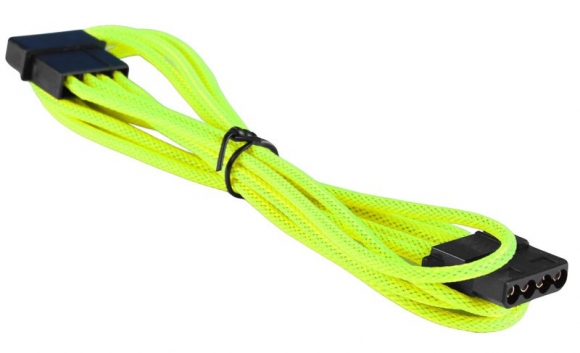 BattleBorn 12-inch Braided M/F Molex Extension Cable - Yellow