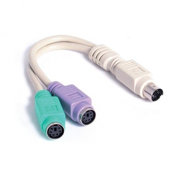 StarTech KYC1MF 6in PS/2 Keyboard Mouse Splitter Cable Adapter